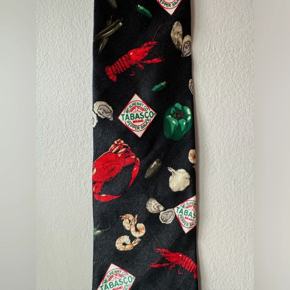 Tabasco Festive Whimsical Hot‎ Sauce Men's Neck Tie